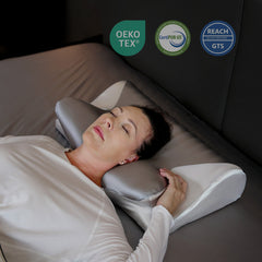 Restful Bliss Side-Sleeper Neck Support Pillow,Ergonomic Orthopedic Memory Foam Soft Neck Pillow,1 Count Comfortable Neck Support Pillow,Side-Sleeper Dedicated Neck Rest Cushion/Sleep Pillow