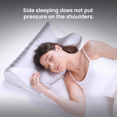 Restful Bliss Side-Sleeper Neck Support Pillow,Ergonomic Orthopedic Memory Foam Soft Neck Pillow,1 Count Comfortable Neck Support Pillow,Side-Sleeper Dedicated Neck Rest Cushion/Sleep Pillow